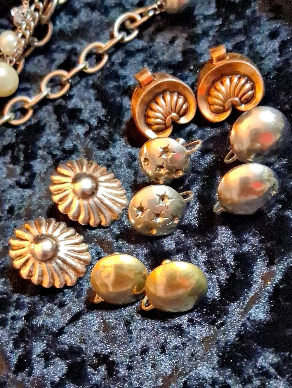 Mixed Metal Floral Jewelry Lot